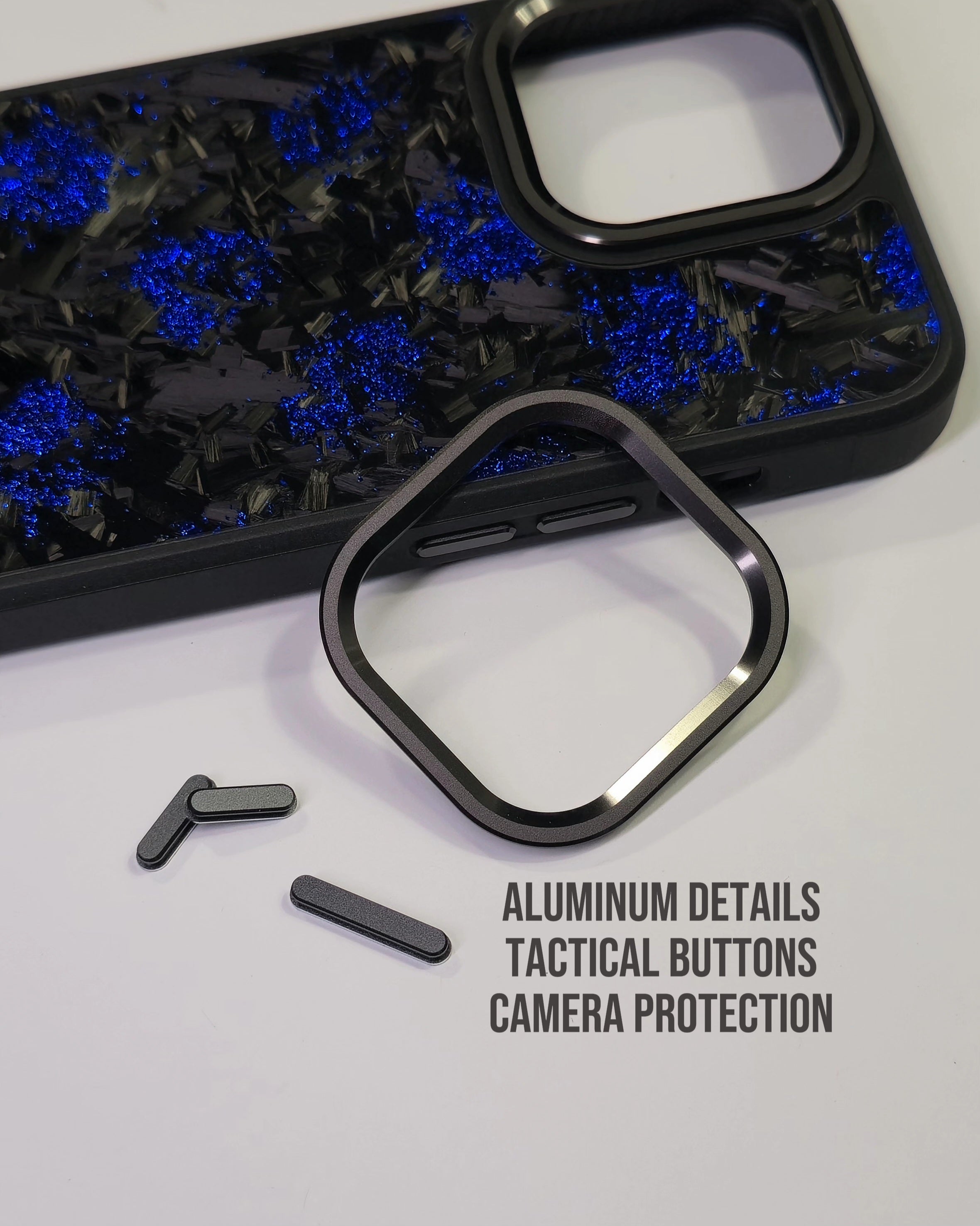 Taottu hiilikuitukuori Forget Blue