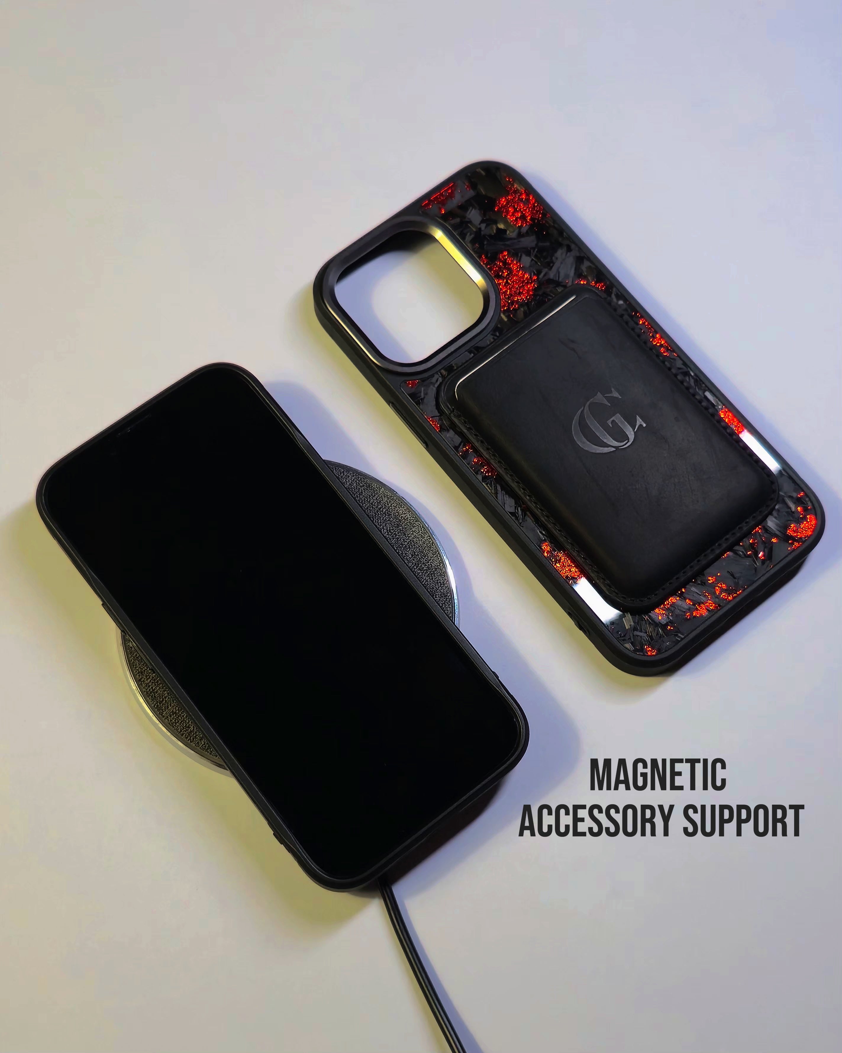 Taottu hiilikuitukuori Forget Red