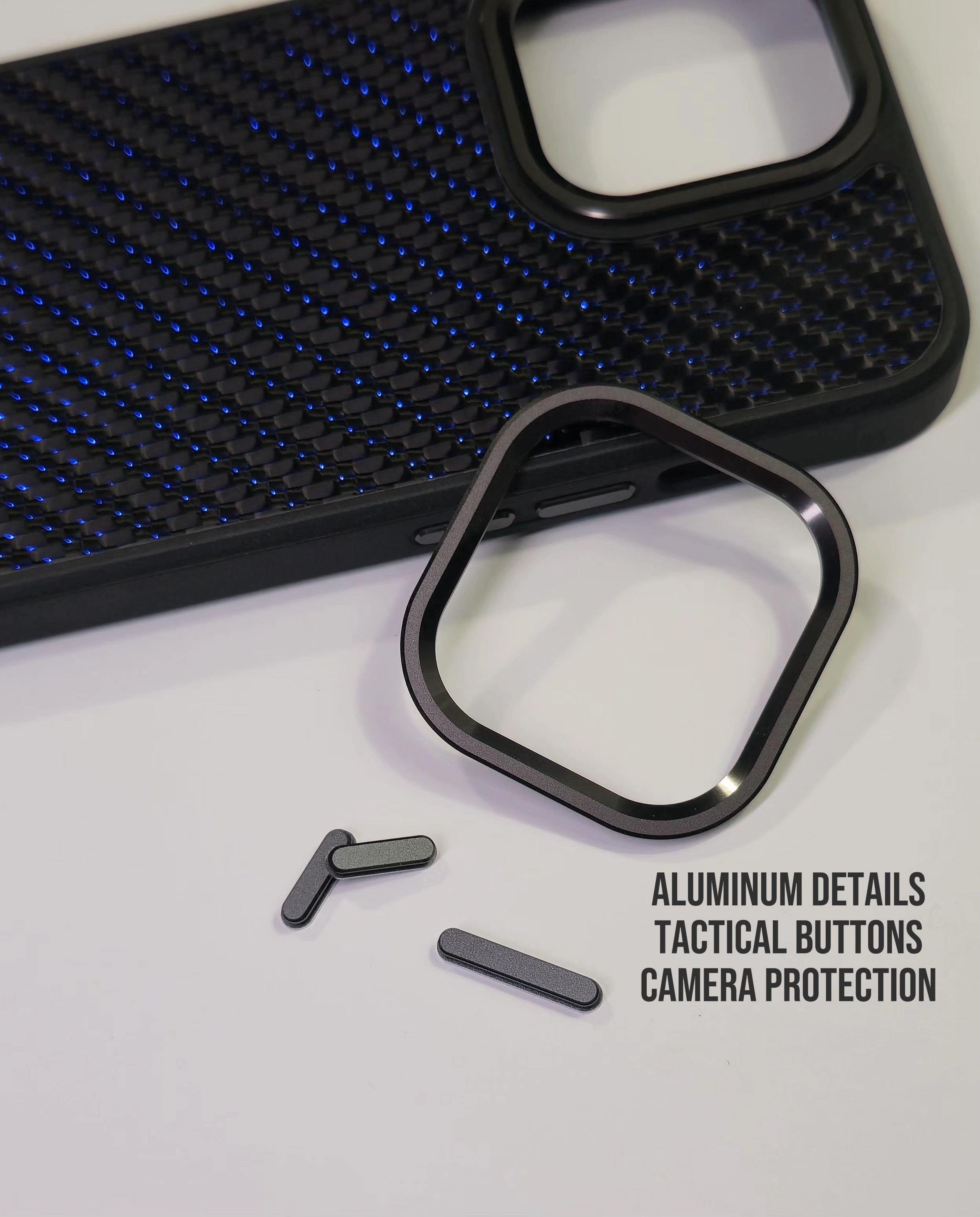 Carbon Fiber Case Blue