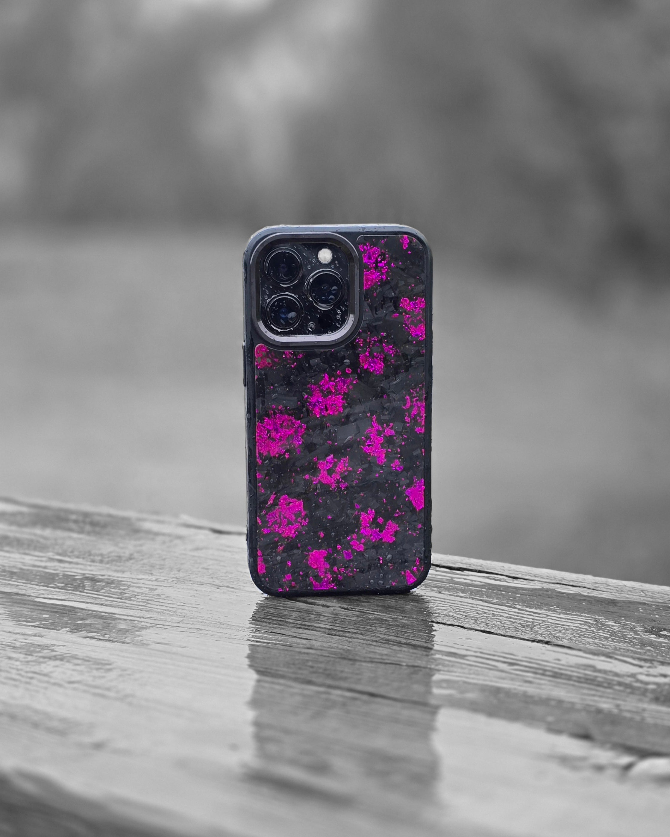 Taottu hiilikuitukuori Forget Purple