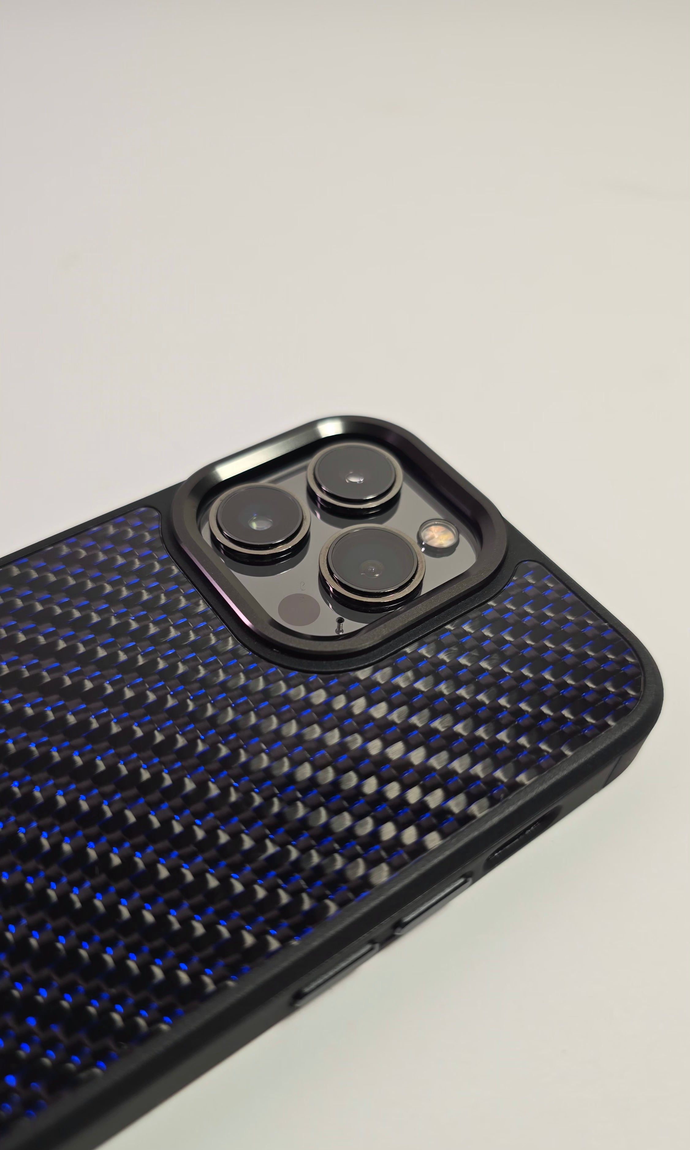 Carbon Fiber Case blue - Magsafe