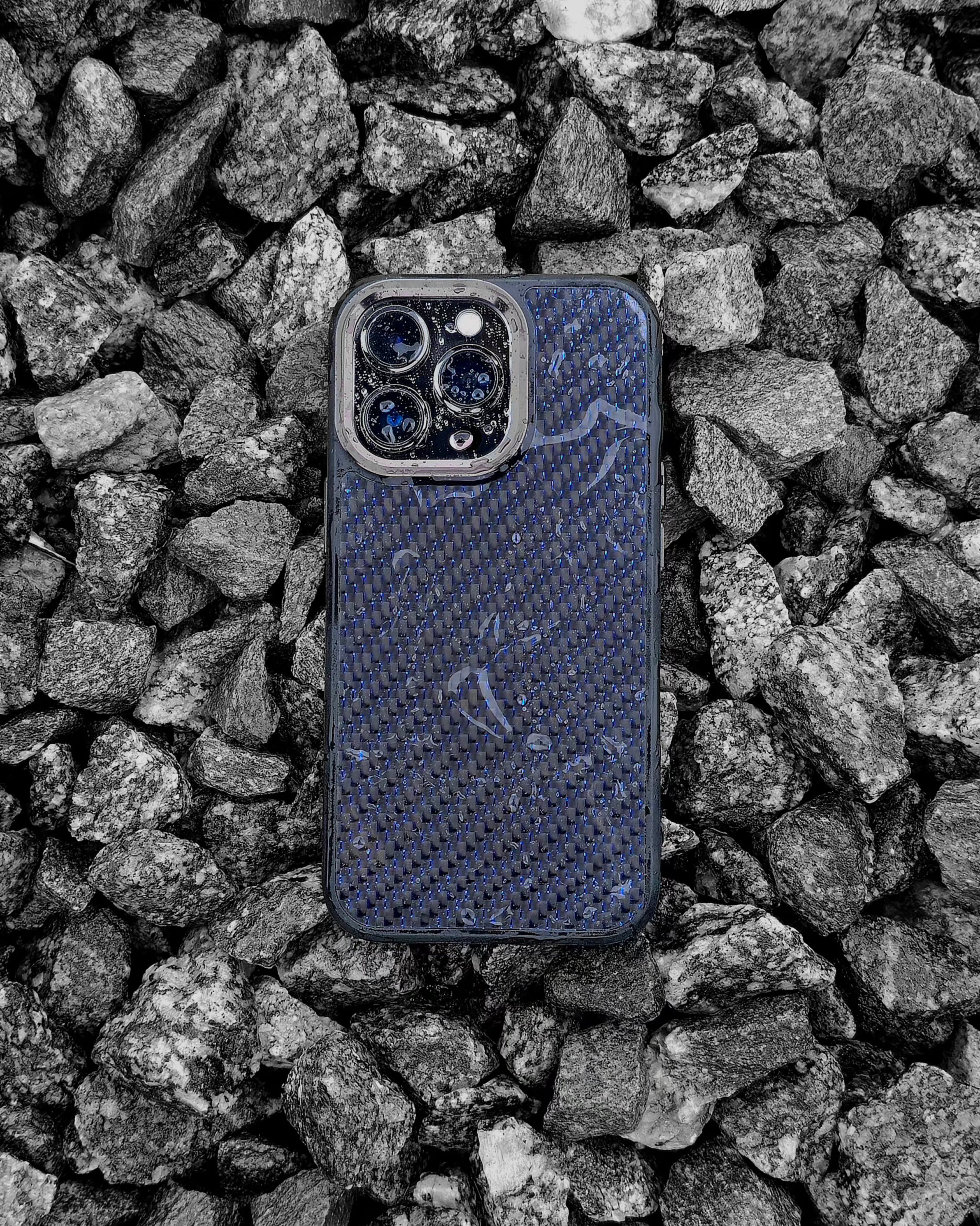Carbon Fiber Case Blue