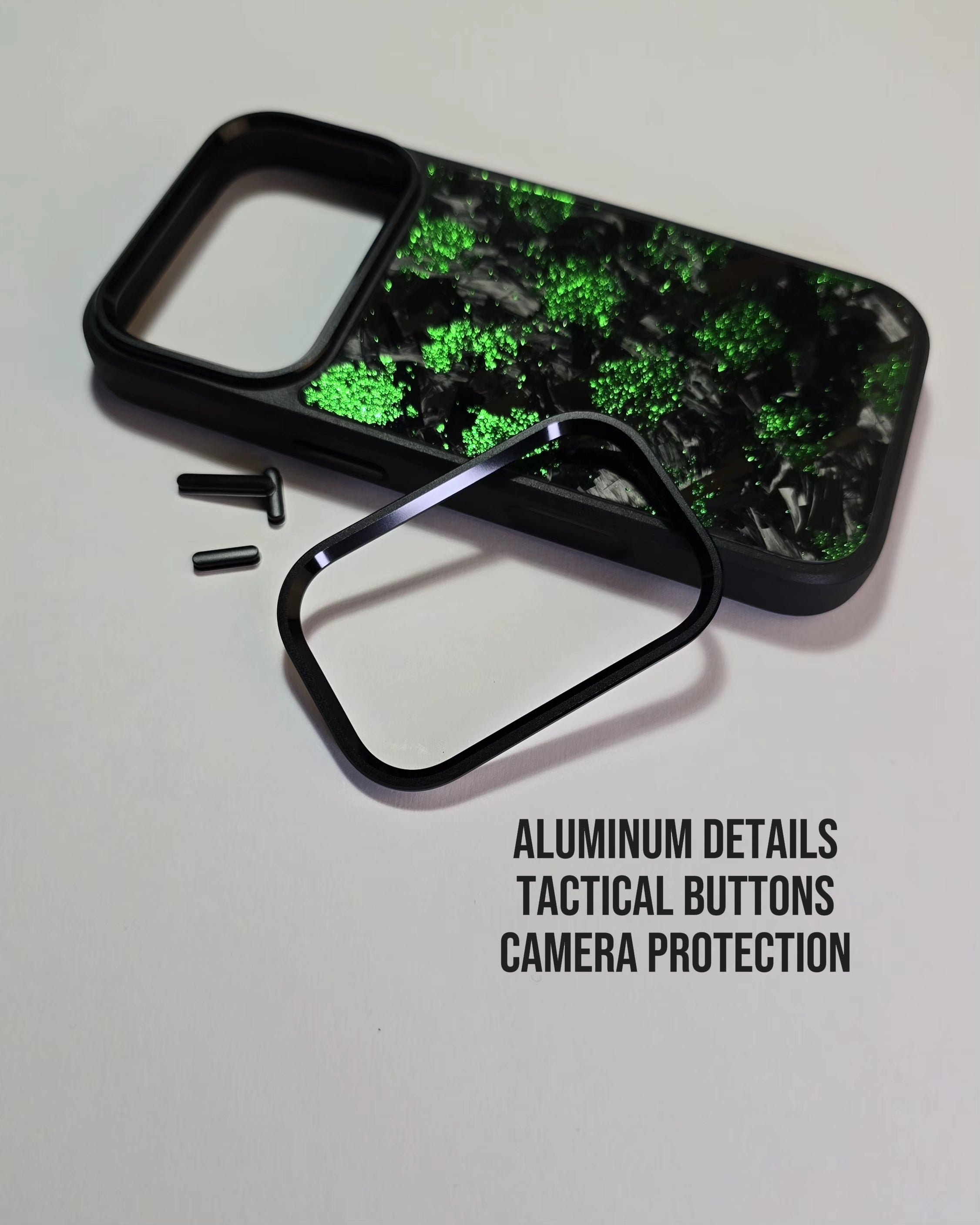17 Forged Carbon Case Green